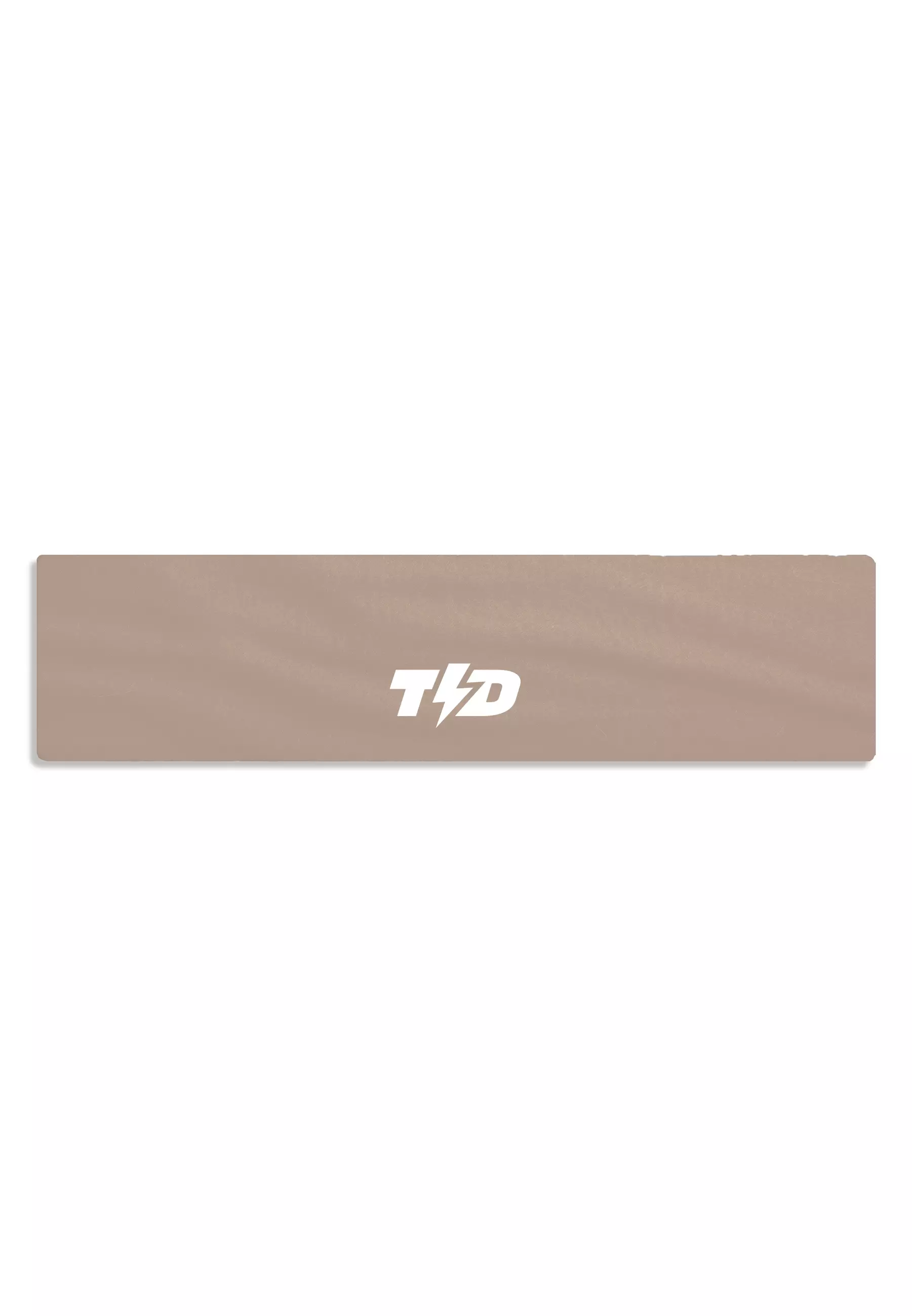 ABA12 Sweatband Headband Padel Tennis Lari Anti Bau , drifit, super stretch coklat muda Td Bolt