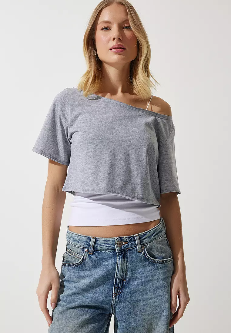 Asymmetrical Crop T-Shirt