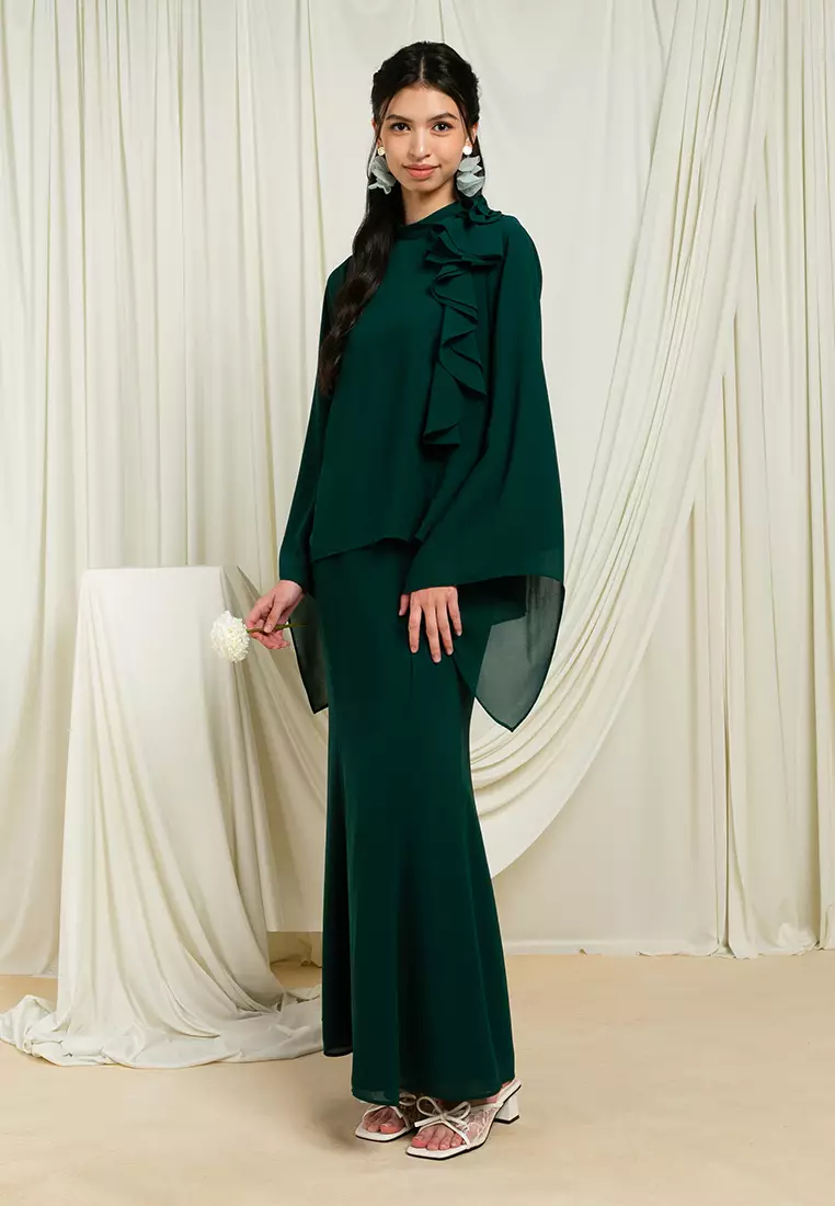 Adra Ruffles Kurung Set