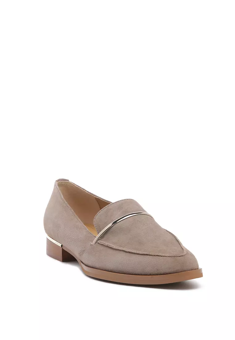 Buy Rag & CO. Taupe Suede Slip-on 2024 Online | ZALORA Philippines