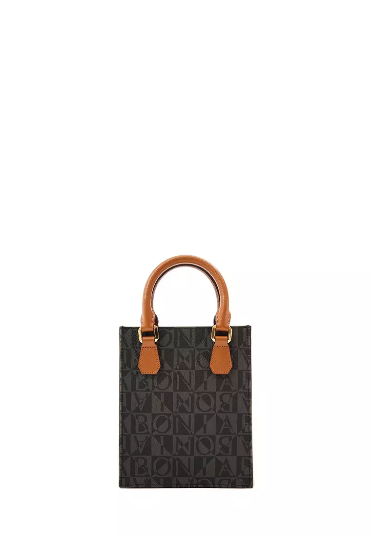 Rust Gladiosa Monogram Mini Tote Bag