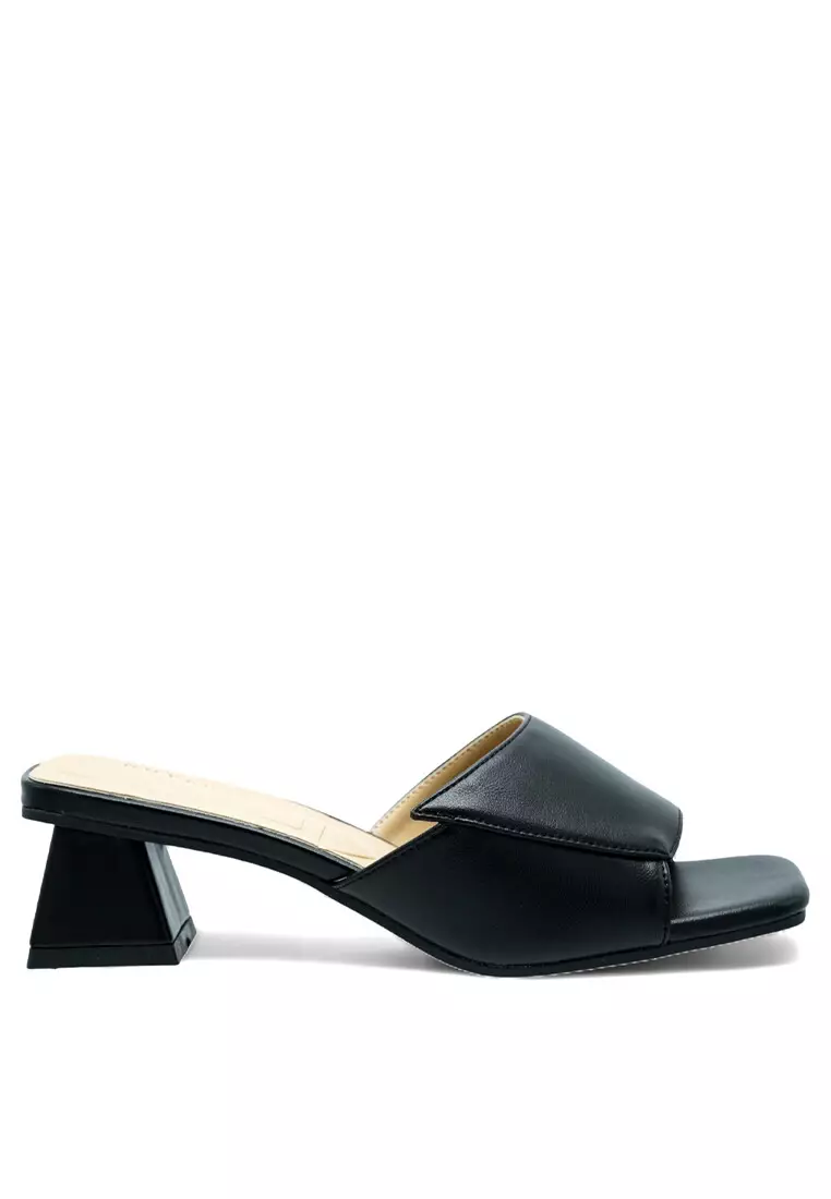 Discount on Noveni  shoes - SKU: Noveni Women Slip On Faux Leather Fashion Heels - 240190156