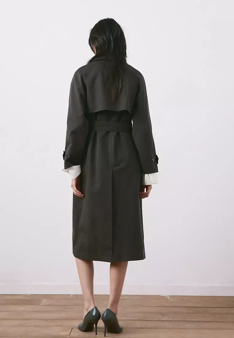 長款雙排扣風褸