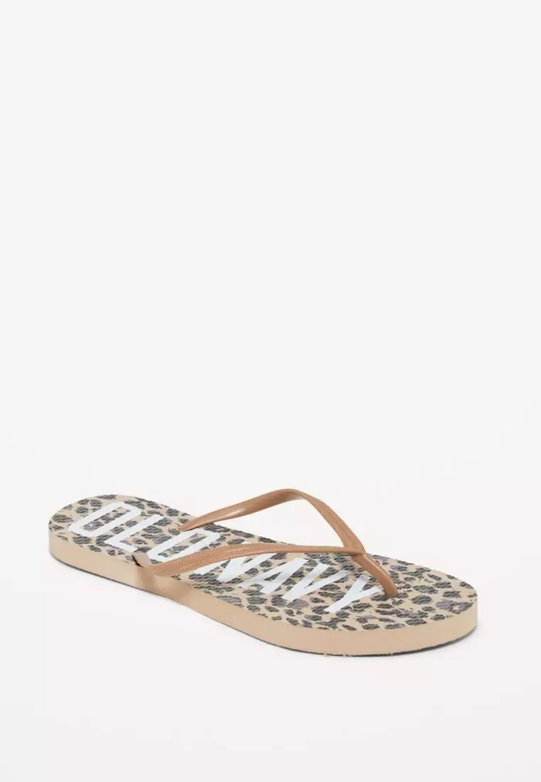 Leopard flip hotsell flops old navy