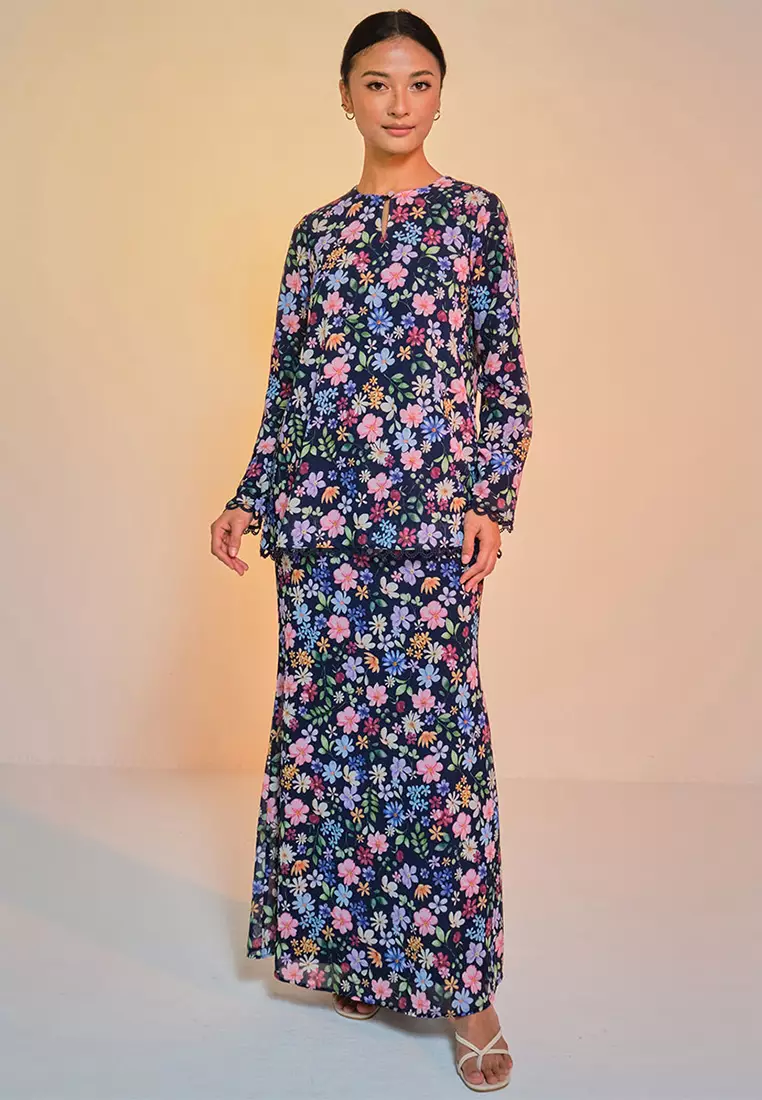 Aurora Blouse & Skirt - Midnight Garden