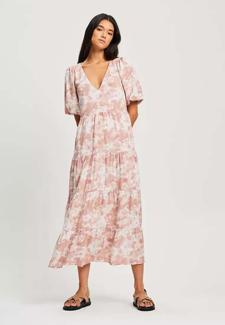 Henriette printed maxi dress shop