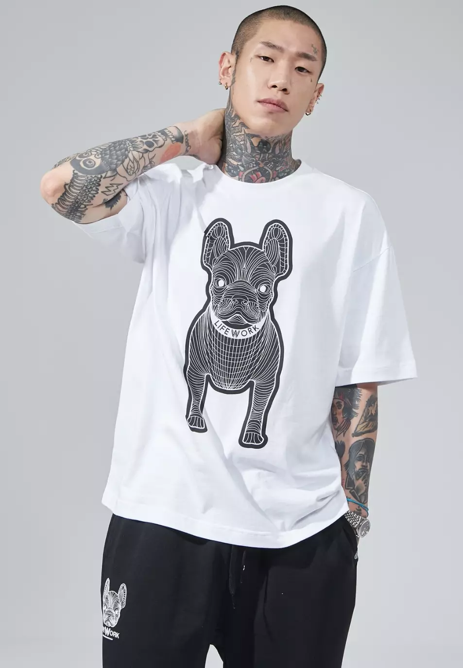 Silk Radog Short Sleeve Tshirt - White