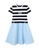 FILA blue FILA KIDS Embroidered FILA Logo Striped Dress 8-16 yrs 45B6FKA508BB82GS_2