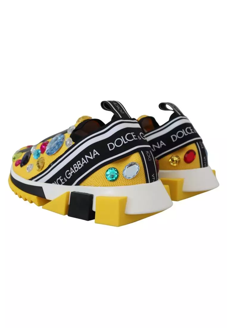 Dolce and gabbana sorrento sneakers yellow sale