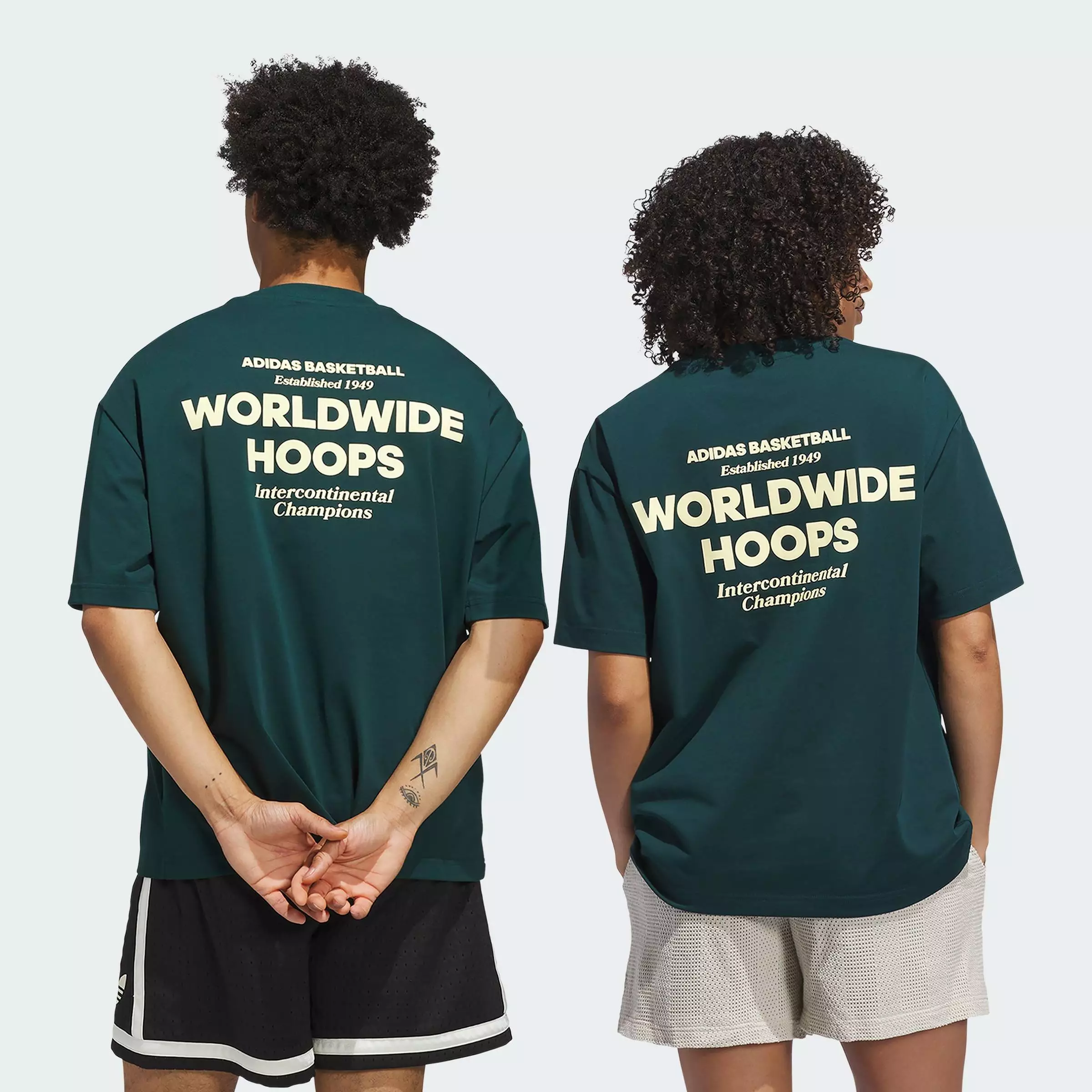Basketball Worldwide Hoops GFX Tee Unisex Green JW6647