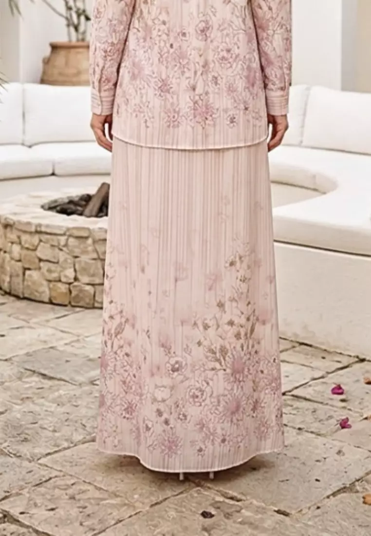 Rok Maxi Motif Bunga Cantik Kekinian In Cream By Brilliant Girl Warna CREAM