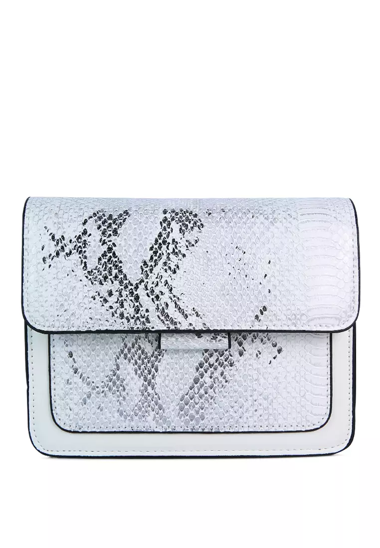 Buy London Rag Reptile Print White Slingbag 2024 Online ZALORA