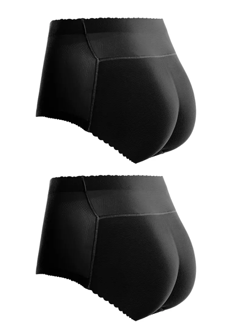 Kiss & Tell 2 Pack Kalene Butt Lifter Mid Rise Panties Seamless Padded  Underwear Hip Pads Enhancer Panty in Black 2024, Buy Kiss & Tell Online