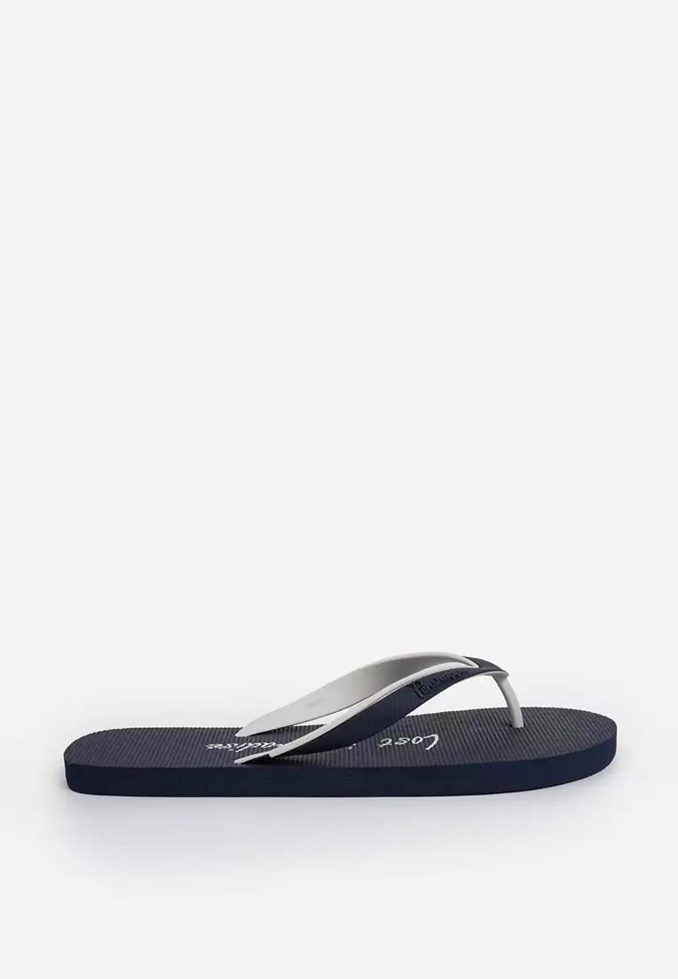Discount on Penshoppe  shoes - SKU: Men's Flip Flops with Printed Text