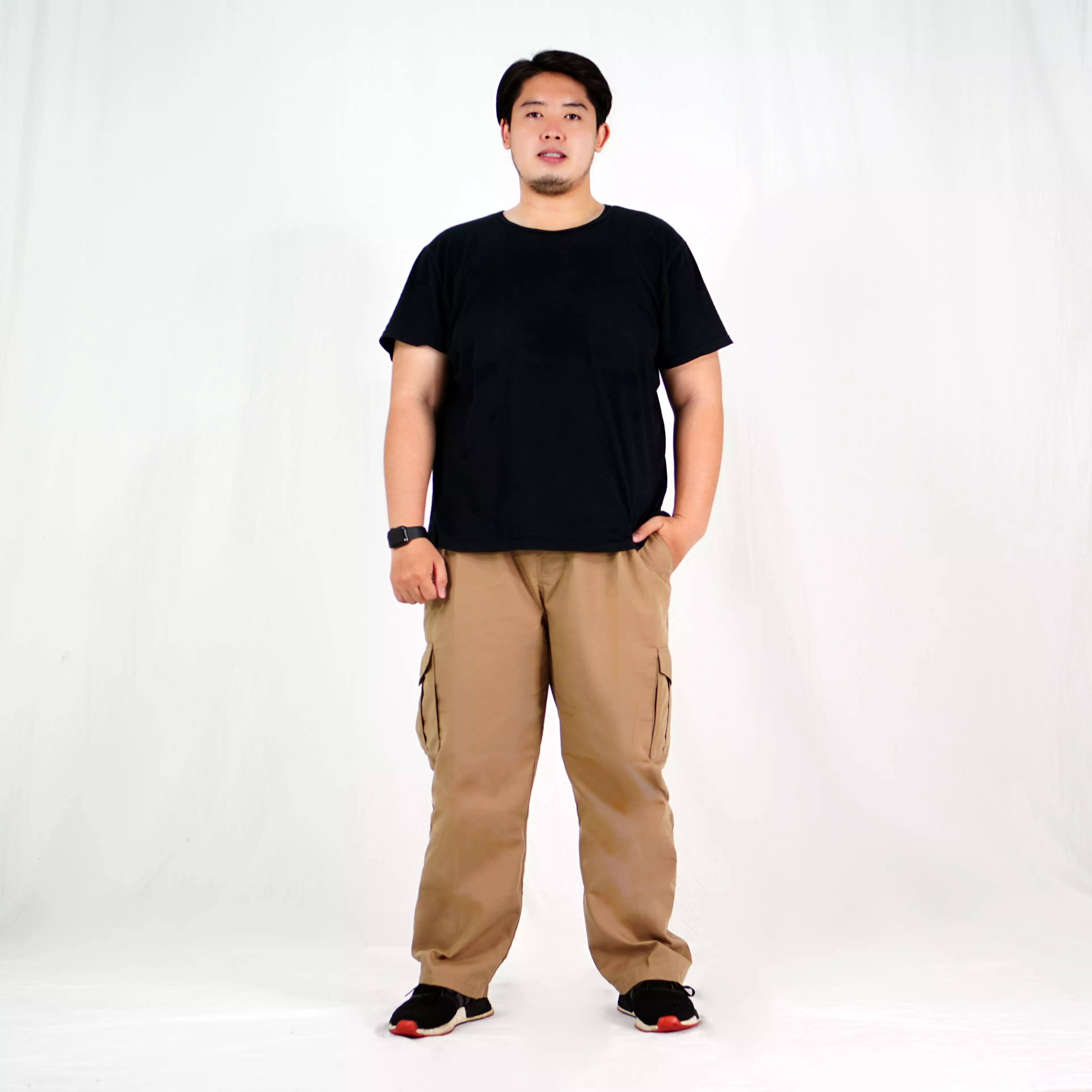  DENNY BIG Celana Cargo Earth Tone BIG SIZE Cargo Pants OVERSIZE - KREM