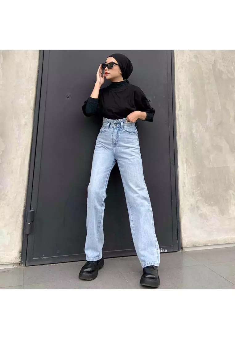 Ultra Highwaist Loose Jeans 222 LEVEL UP