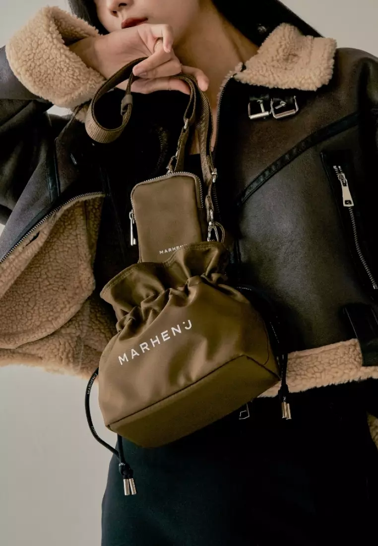 CHARRON + KONY SET Nylon Crossbody Bag Olive Khaki