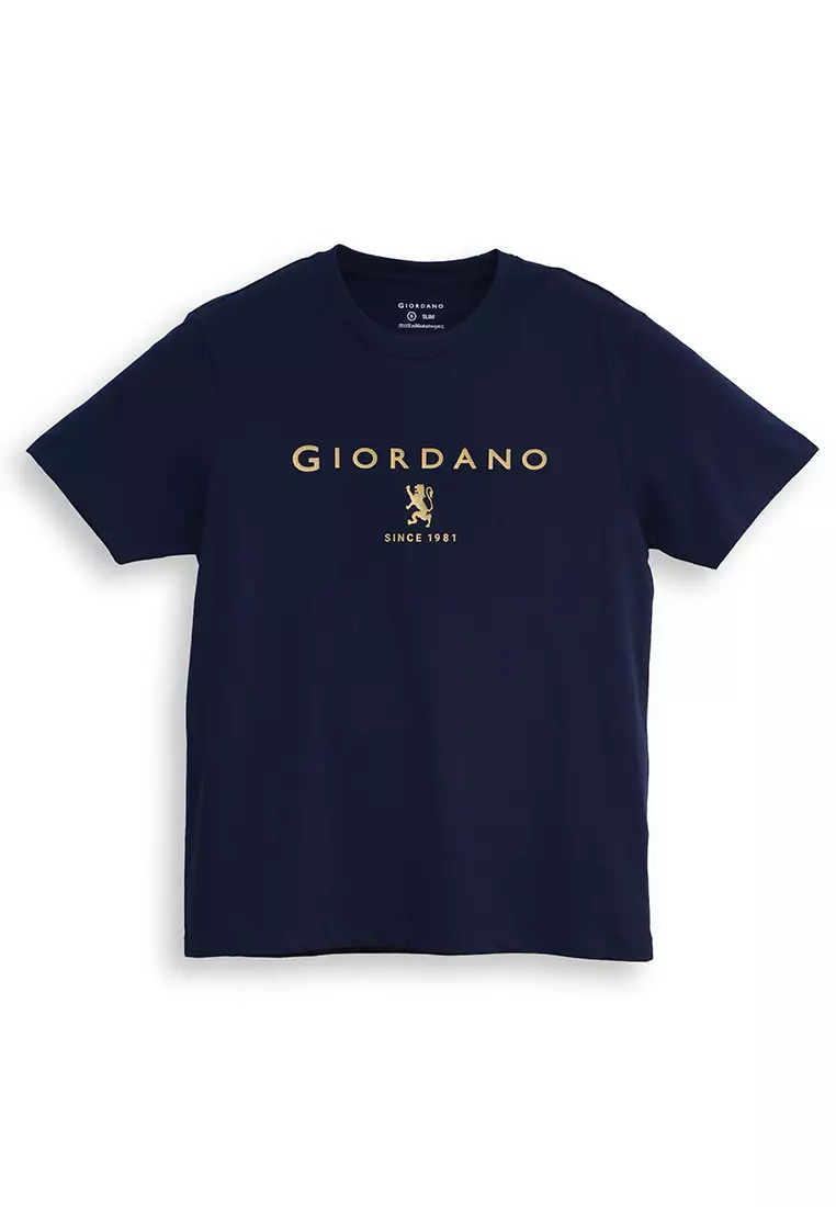 Men's Slim Fit Lion Logo Tee