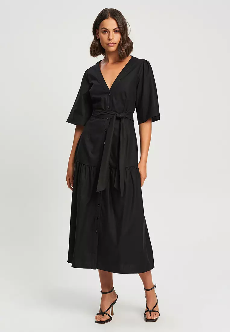 Buy Willa Ivanka Linen Dress Online | ZALORA Malaysia