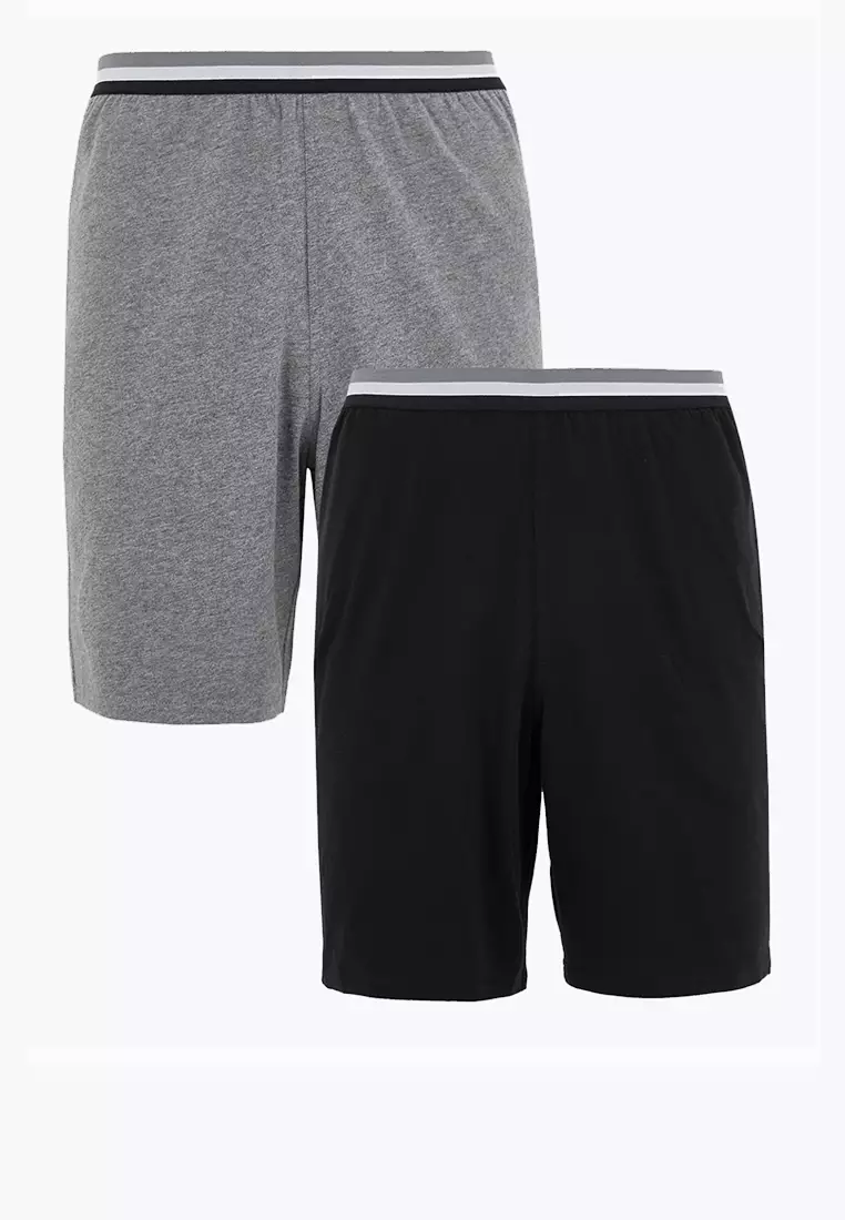 2 Pack Pure Cotton Pyjama Shorts