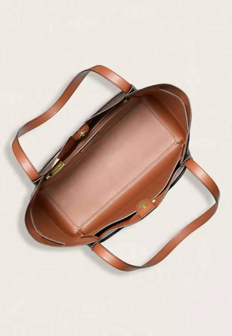 Michael Kors Reed Large Logo Tote Bag Brown