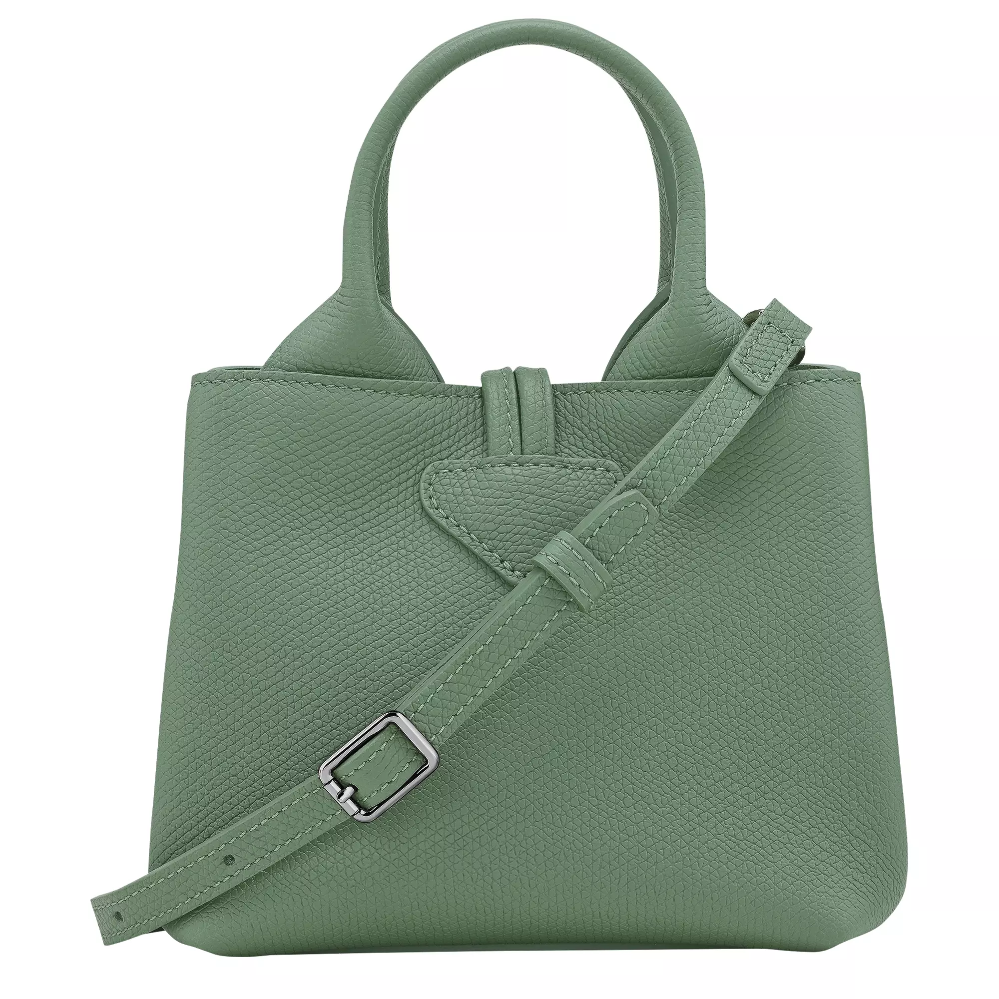 Le Roseau XS Handbag in Leather - Green Oregano