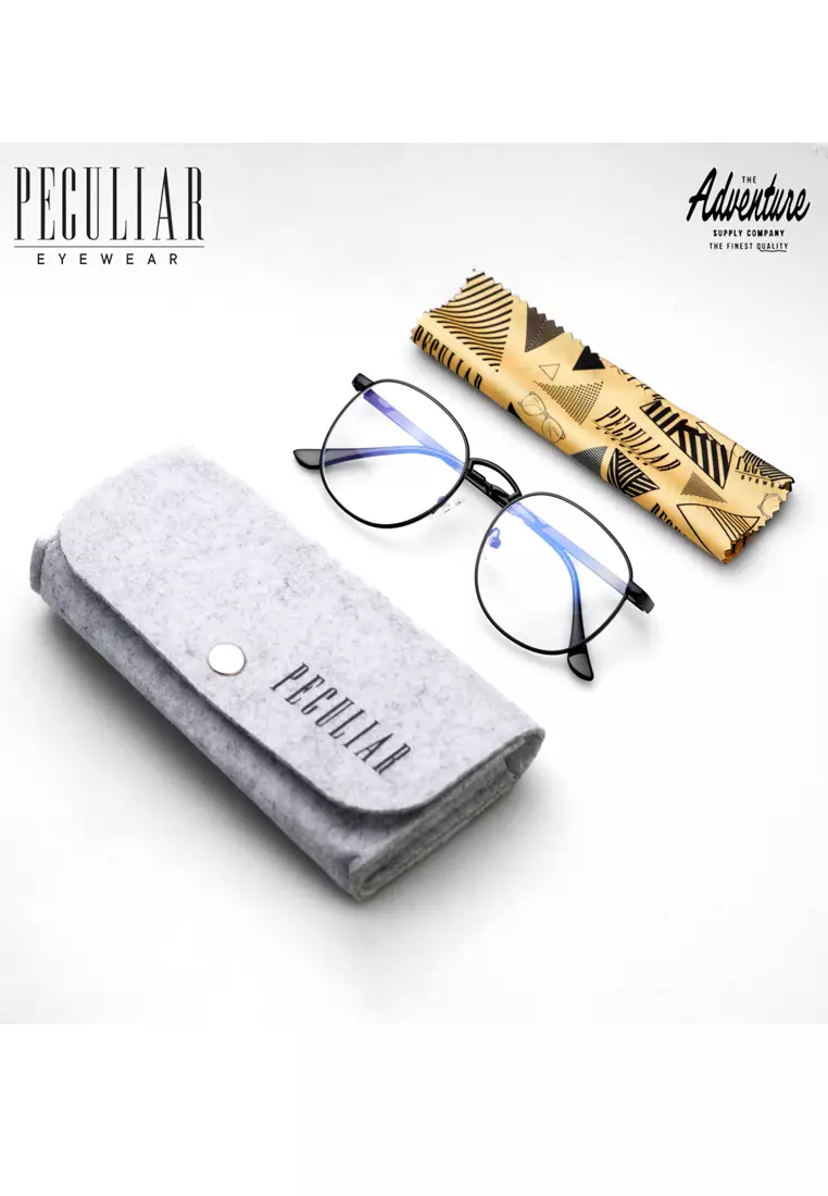 Adventure X Peculiar Eyewear Anti-Radiation UV400 Replaceable Lenses for Men and Women - Computer Glasses - Black