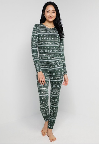 Hollister Cozy Waffle Sleep Set | ZALORA Malaysia