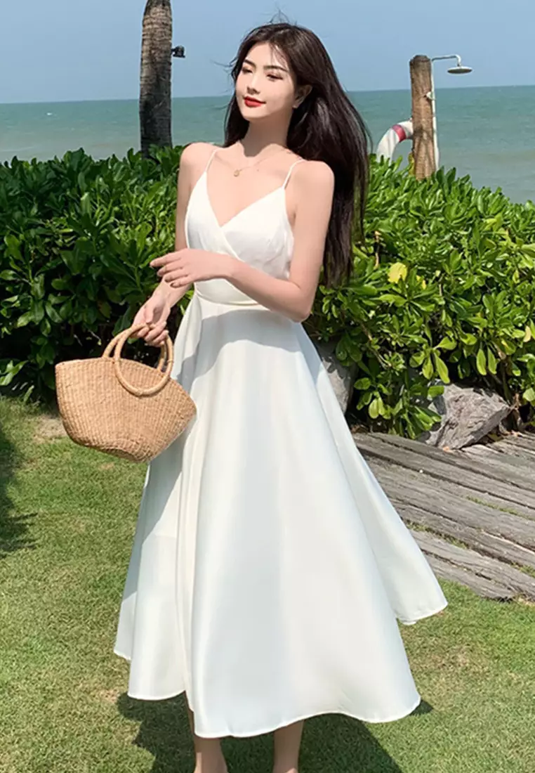 White one piece frock store
