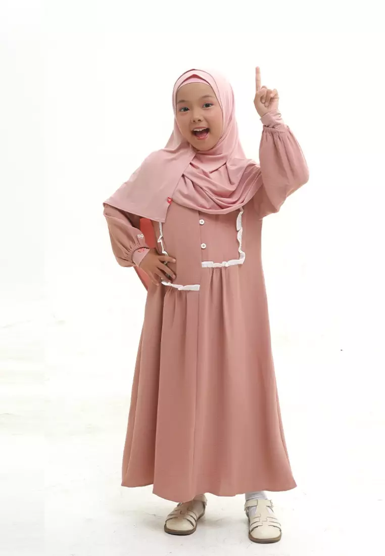 Rabbani - Baju Muslim Anak Gamis Bani Batuta Cantya Z1M Exclusive Salem