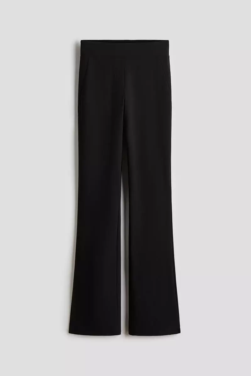 Four-way Stretch Flared Trousers