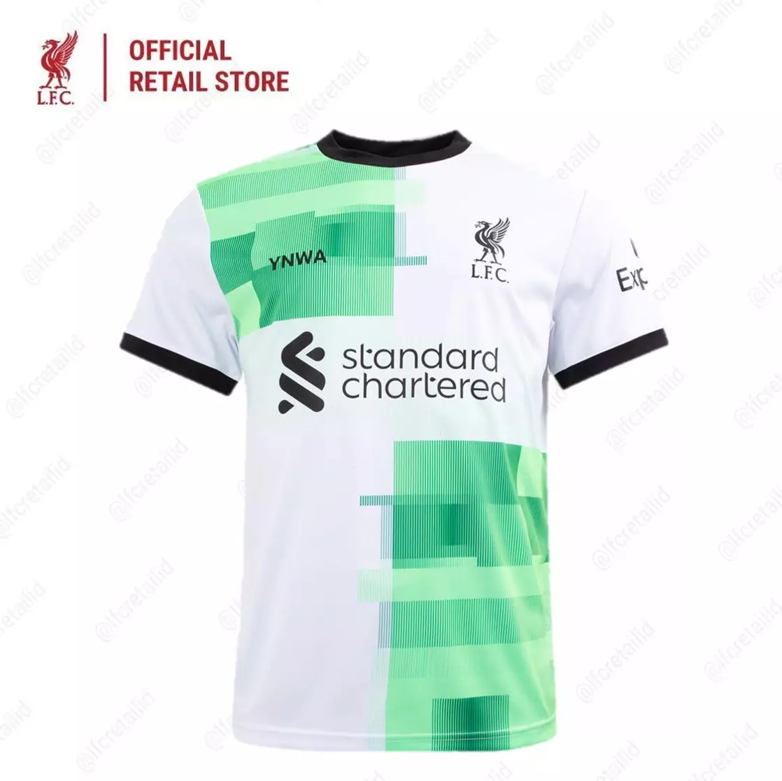 [Kids Away] Liverpool FC 23/24 Supporter Jersey Away Kids White - Official LFC Jersey Original Anak Putih
