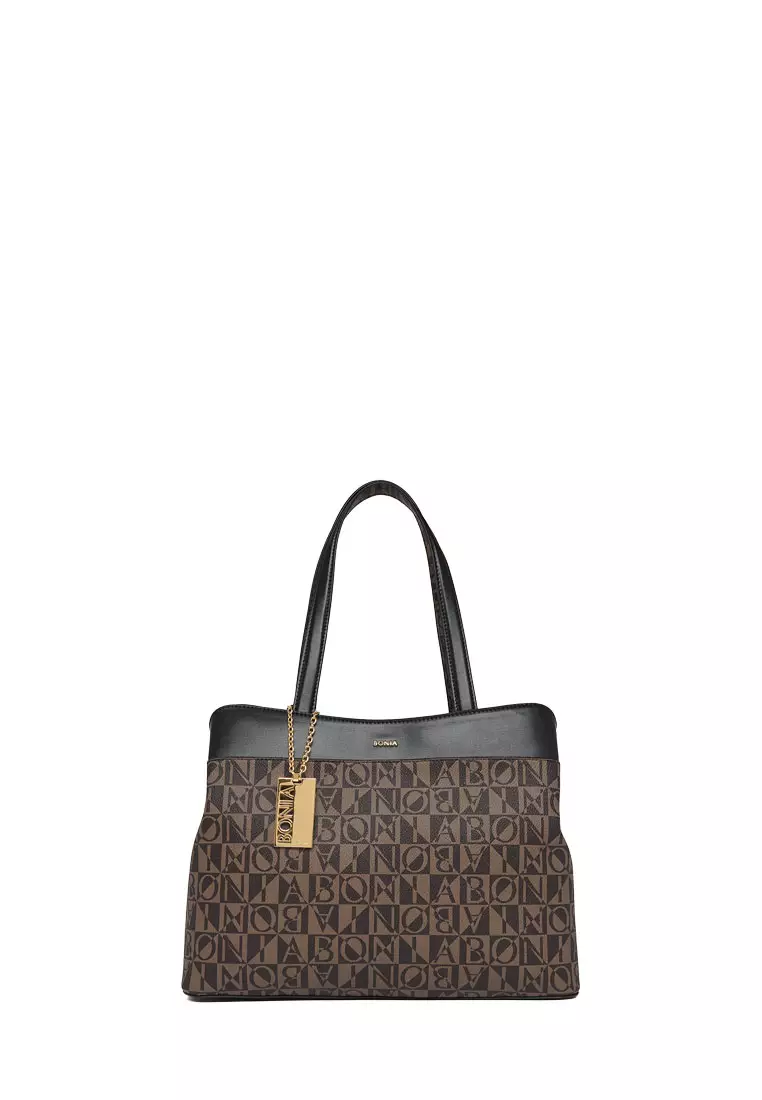 Buy BONIA Black Lara Monogram Shoulder Bag Online ZALORA Malaysia