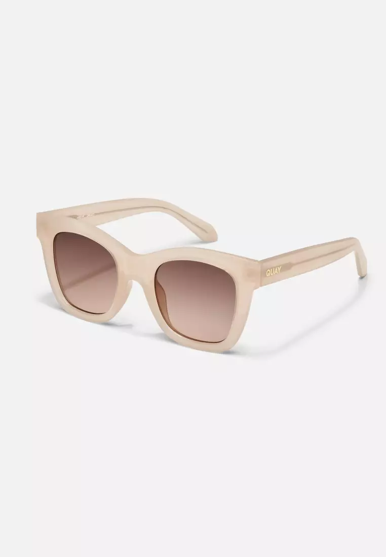 QUAY After Hours Sunglasses - Bone/Brown Fawn