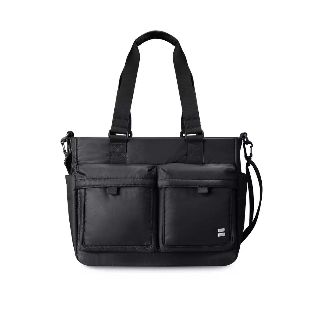 Oblivate Laptop Shoulder Bag 14-Inch Tas Selempang Kerja Kuliah Sekolah Praktis 17 L - Hitam