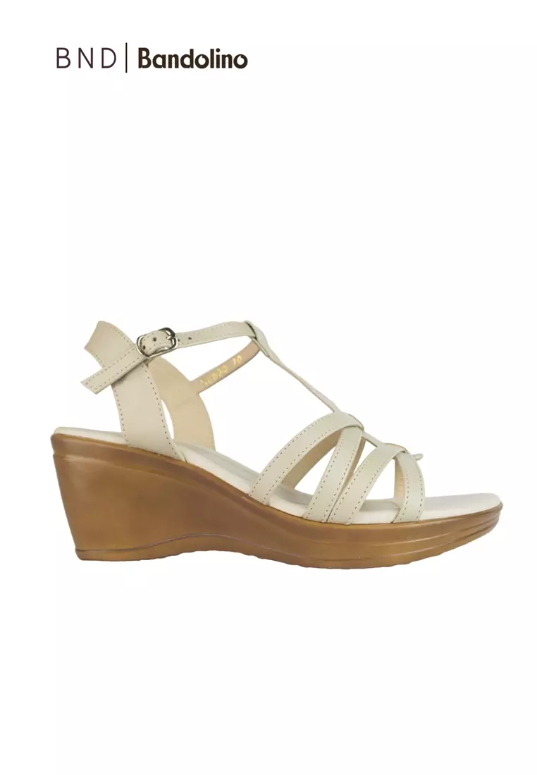 Discount on BND  shoes - SKU: BND - Bandolino Stella Wedges 52530 Bone