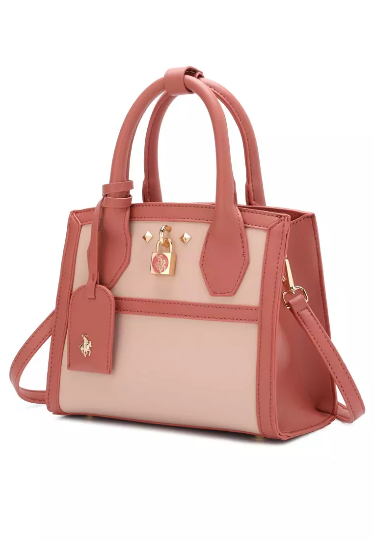 2-In-1 Top Handle Bag & Zipper Purse - Red