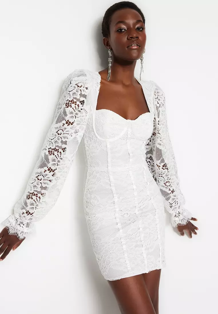 Buy Trendyol Lace Mini Dress 2024 Online ZALORA Singapore