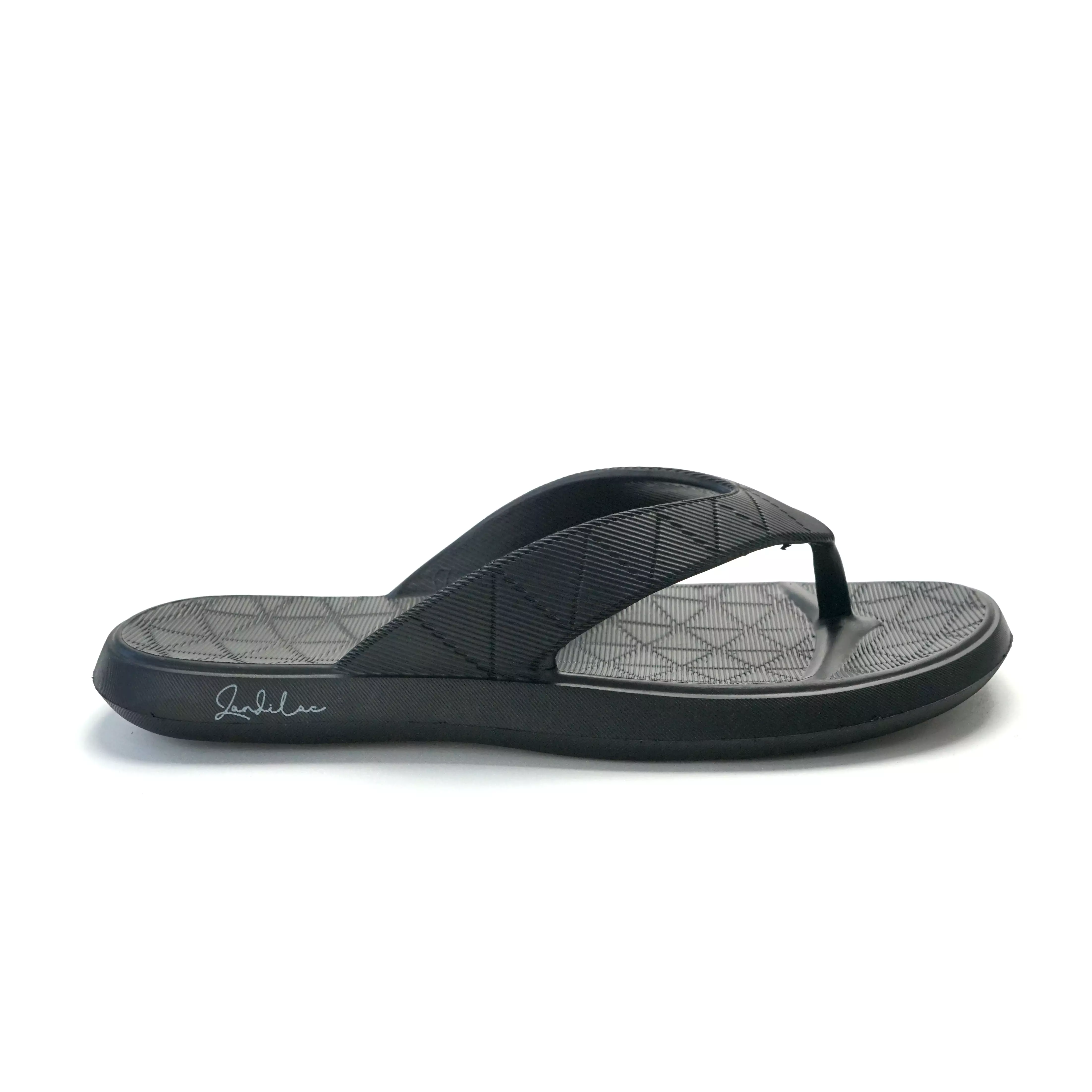 ZANDILAC - SANDAL WANITA DEWASA CH210267WD - HITAM full karet