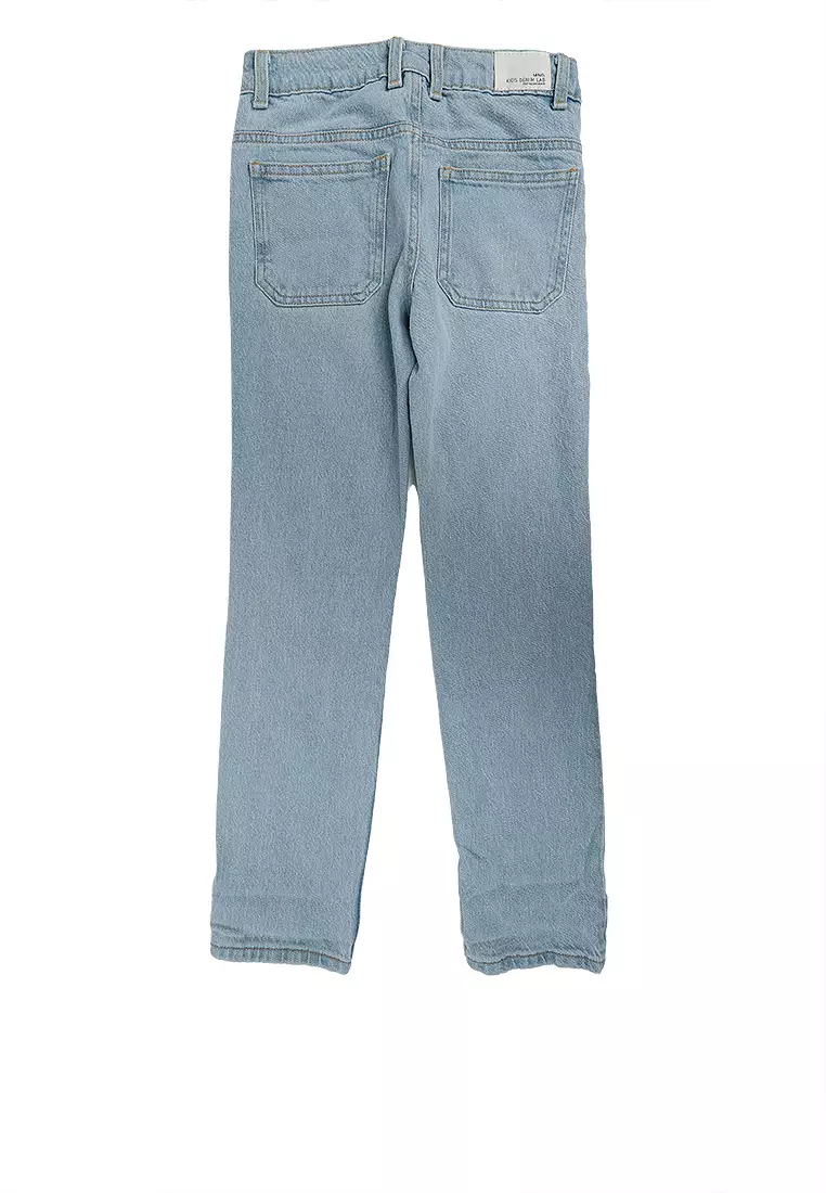 Turned-Up Straight Jeans