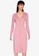 ZALORA BASICS pink Jersey Button Down Dress 2C4C7AA741DEE5GS_4