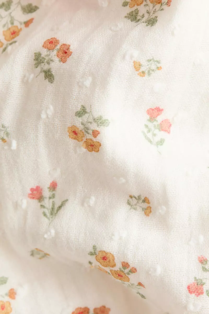 Cotton muslin romper suit