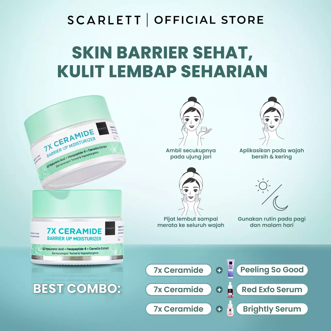 Scarlett Whitening 7X Ceramide Moisturizer