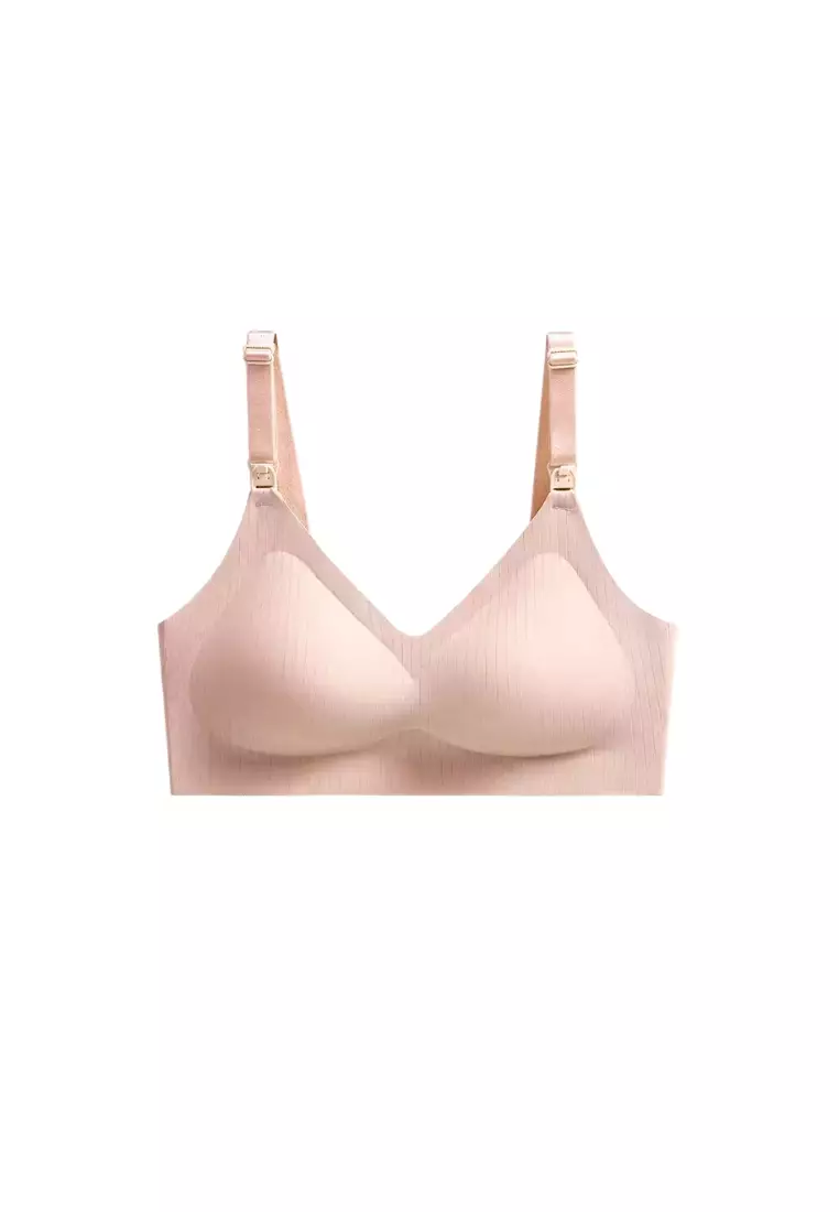 Premium Zaylin Seamless Nursing Bra in Taupe