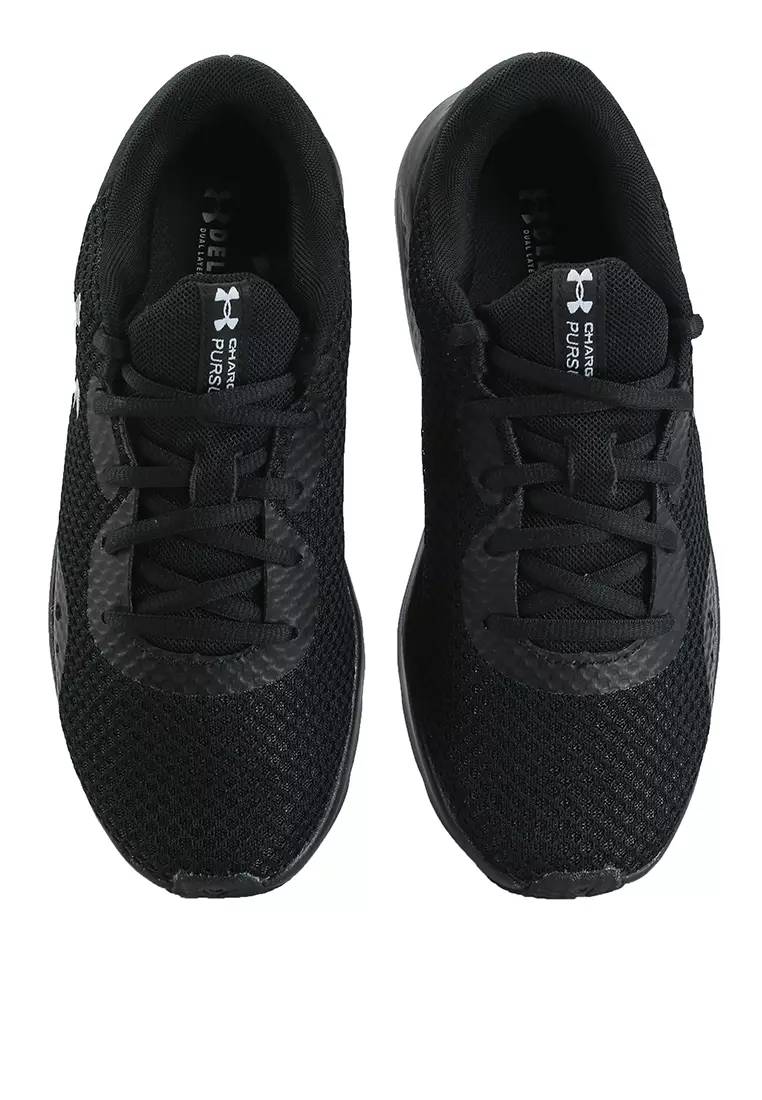 Under armour running outlet shoes black