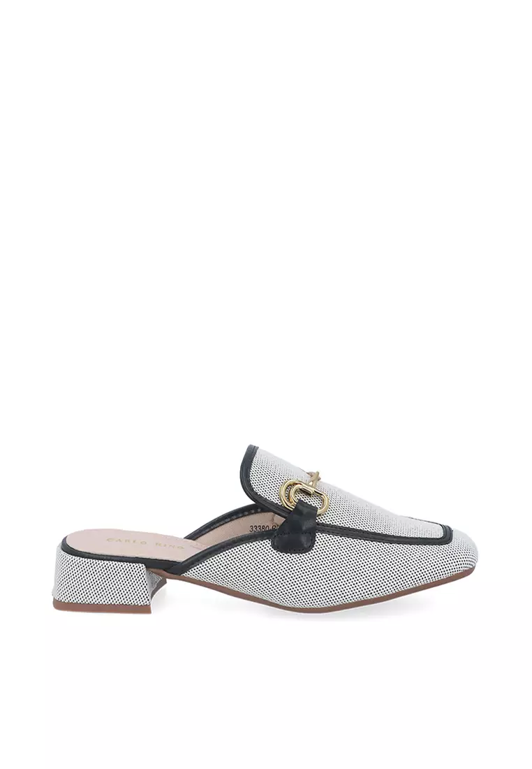 White on sale canvas mules