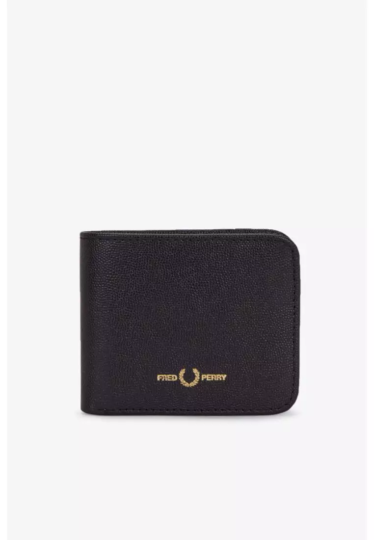 Buy Fred Perry Fred Perry L1197 Scotchgrain Leather Bwallet (Black ...
