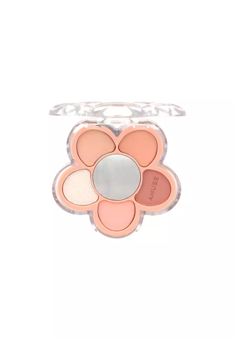 AMUSE Flora Eye Palette(#01 Flora Peach Coral)(4.5g) 01 FLORA PEACH