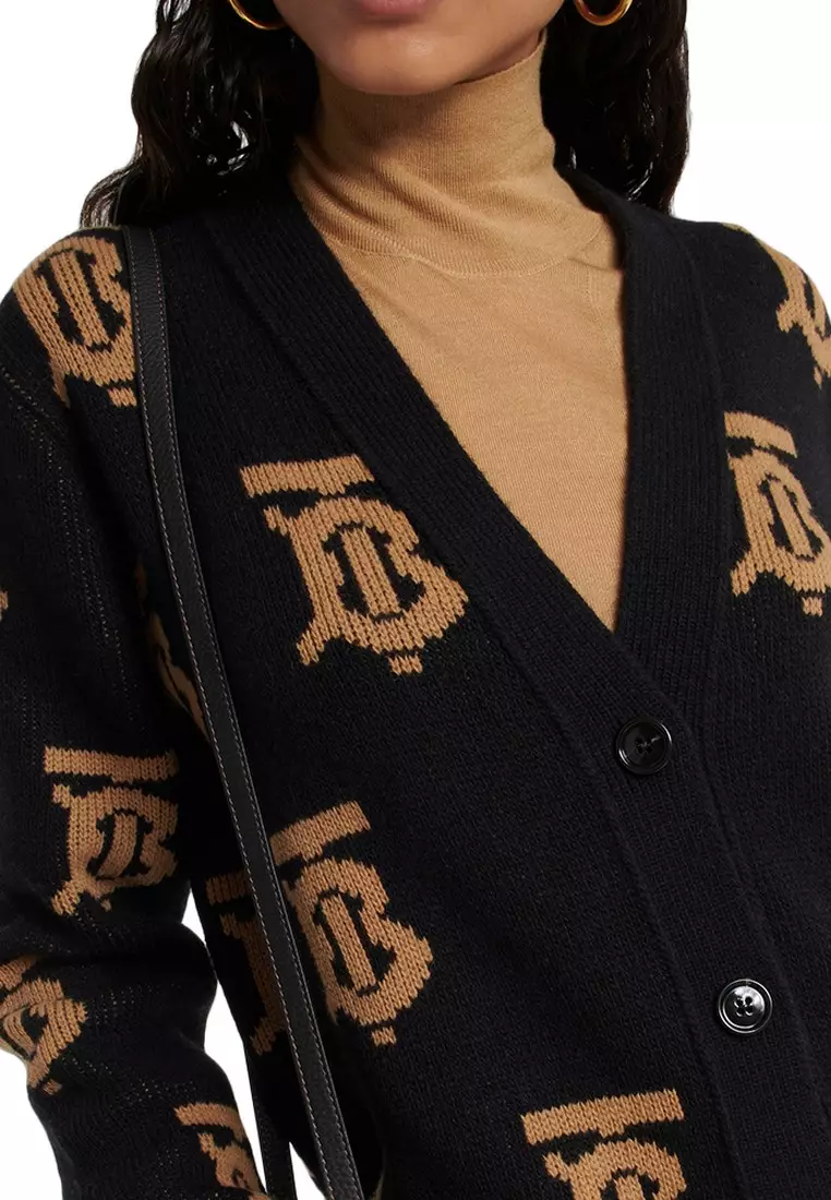 Burberry sales cardigan womens