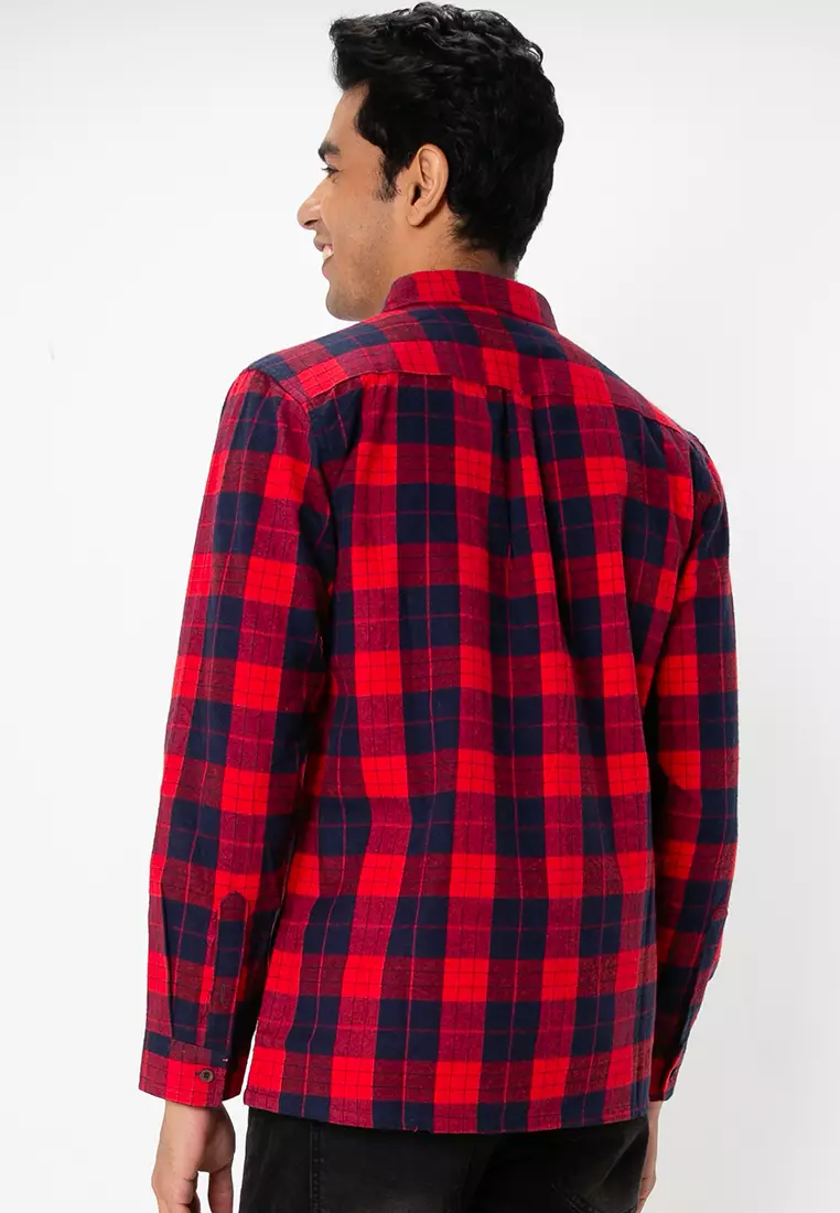Flannel Plaid Long Sleeves Shirt